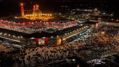 حيث يمتزج الحزن بالولاء... مرقد العلوية الشريفة يستقبل المعزّين بدكرى شهادة الامام الحسن المجتبى(ع)