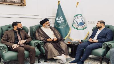 وفد مزار السيد محمد بن الإمام الهادي (ع) يزور مرقد العلوية الشريفة بنت الإمام الحسن المجتبى (ع)